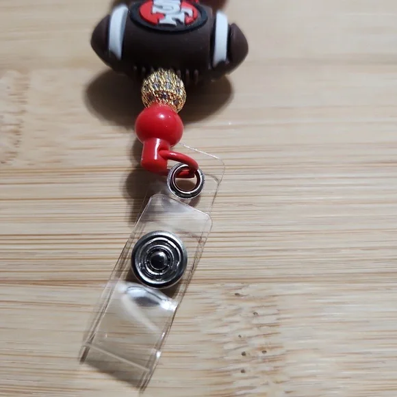 Red and Black Football Badge Reel - Picture 3 of 3
